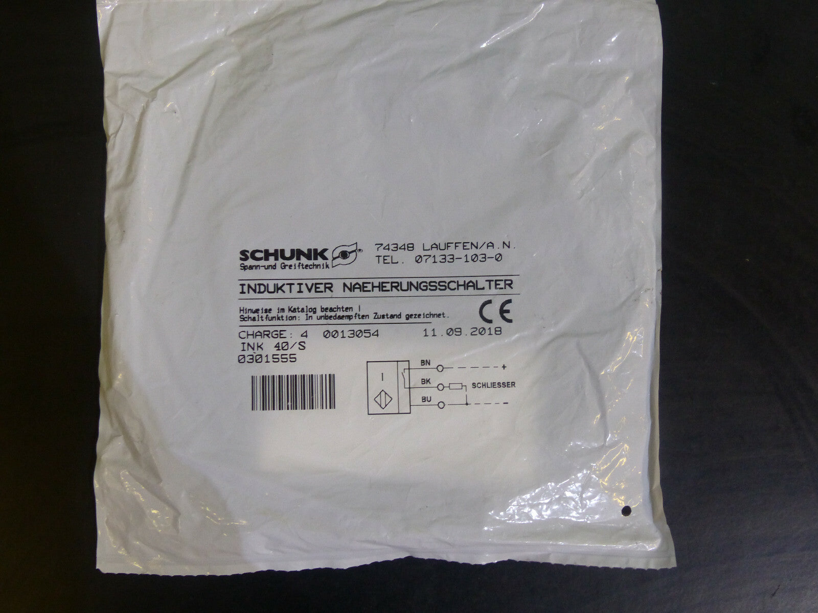 Schunk Induktiver Naeherungsschalter s. Bilder