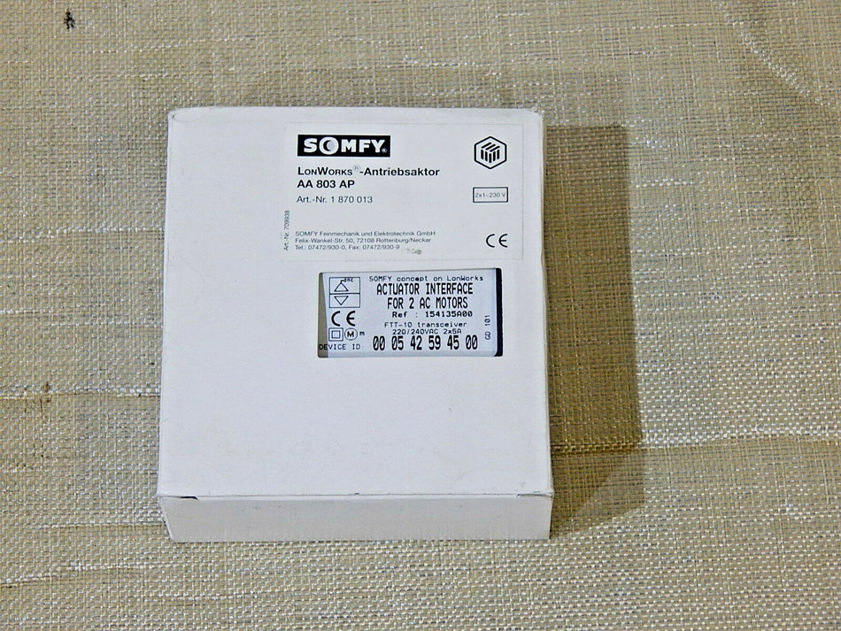  somfy LonWorks Antriebsaktor AA 803 AP // FTT-10  transceiver New