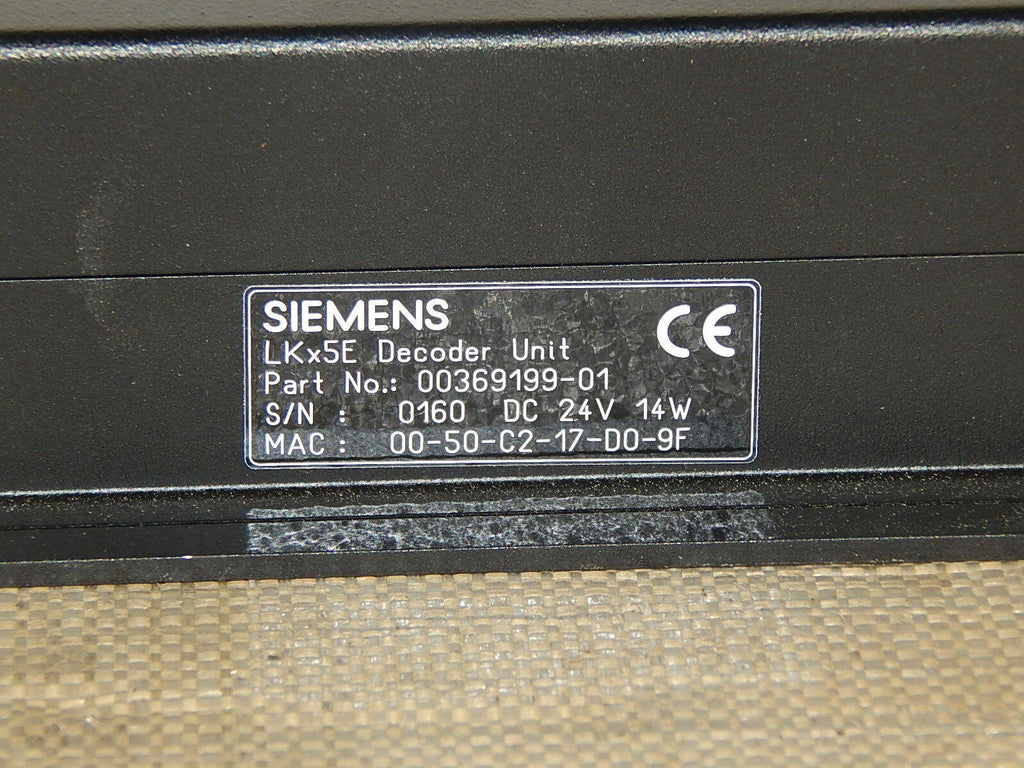  Siemens LKx5 Decoder Part No.: 00369199-01 used