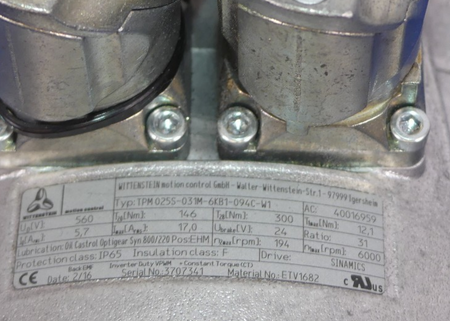 WITTENSTEIN TPM025S-031M-6KB1-094C-W1