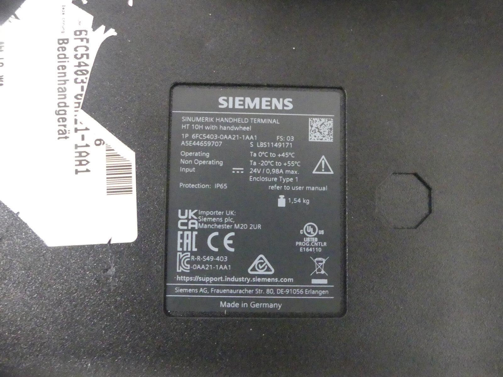 Siemens 6FC5403-0AA21-1AA1