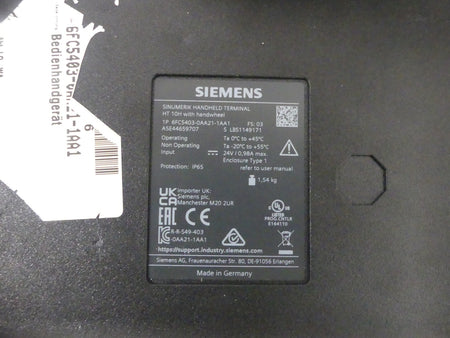 Siemens 6FC5403-0AA21-1AA1