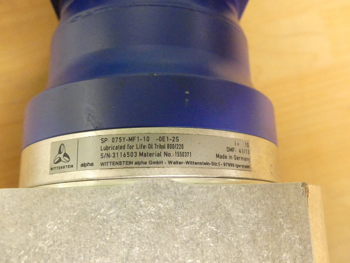 Wittenstein alpha sp 075y-mf1-10-0e1-2s