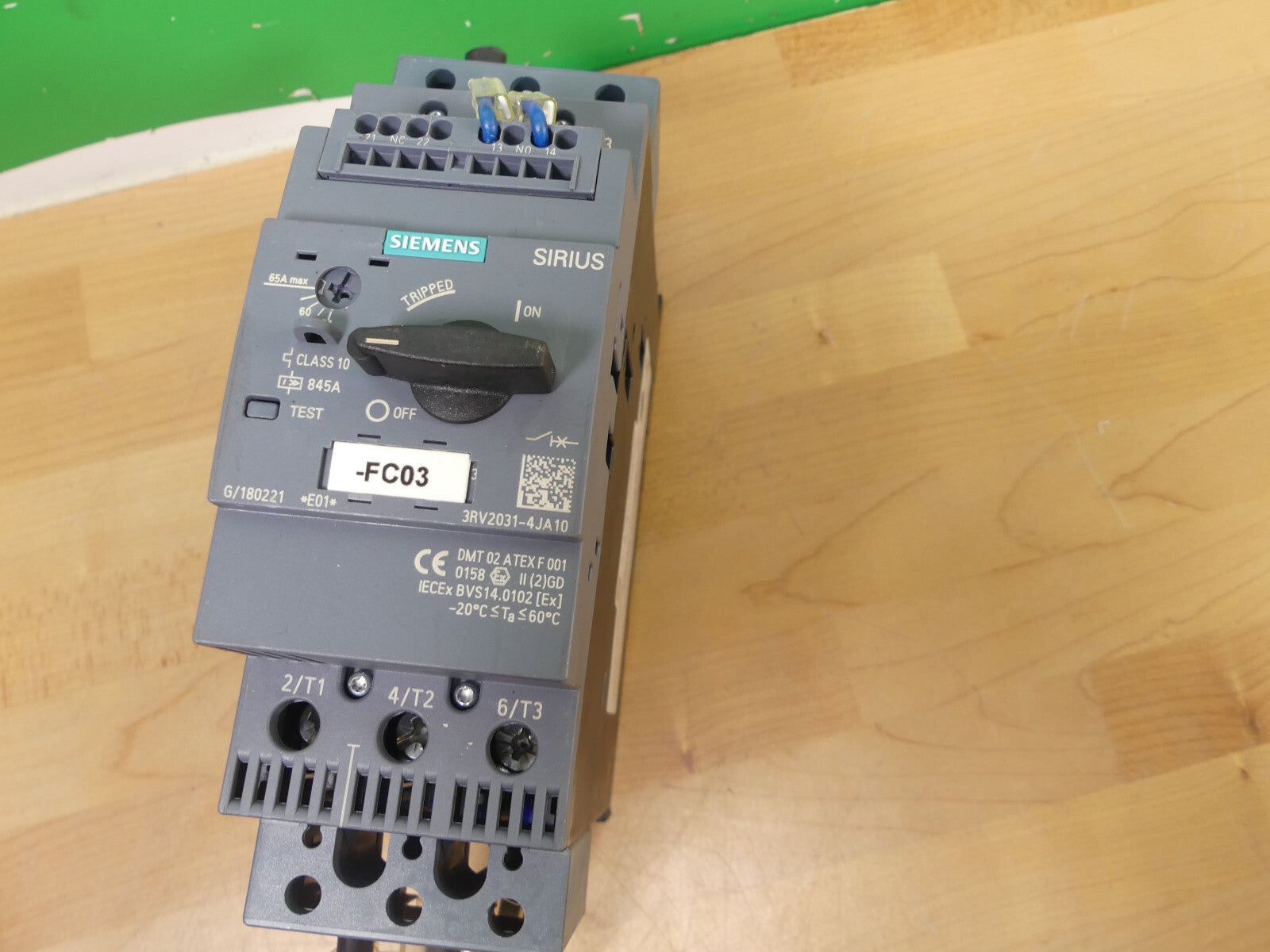 Siemens 3RV2031-4JA10 Leistungsschalter 54-65A used