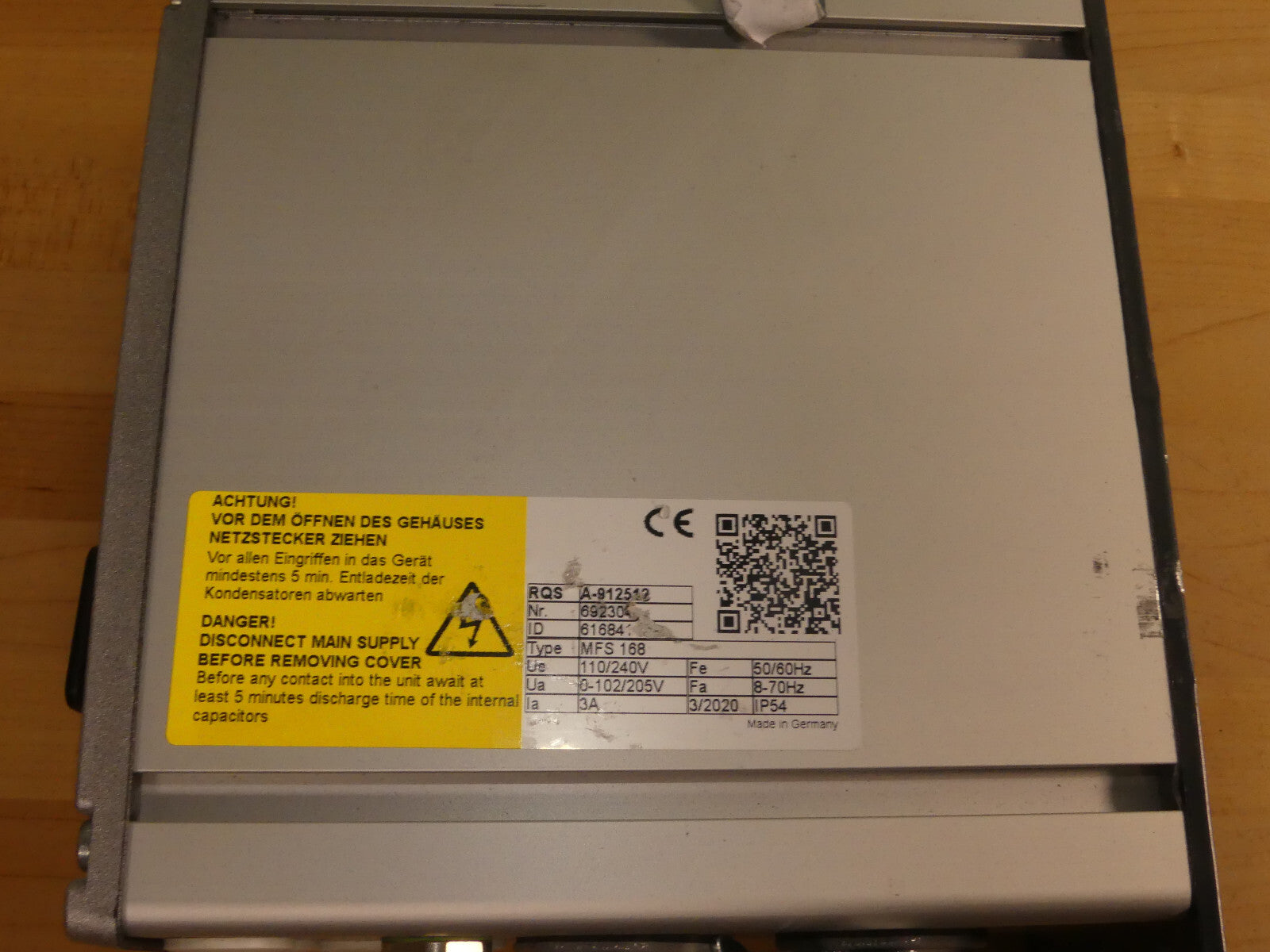 SCHINDLER MFS 168  MFS168 frequency converter