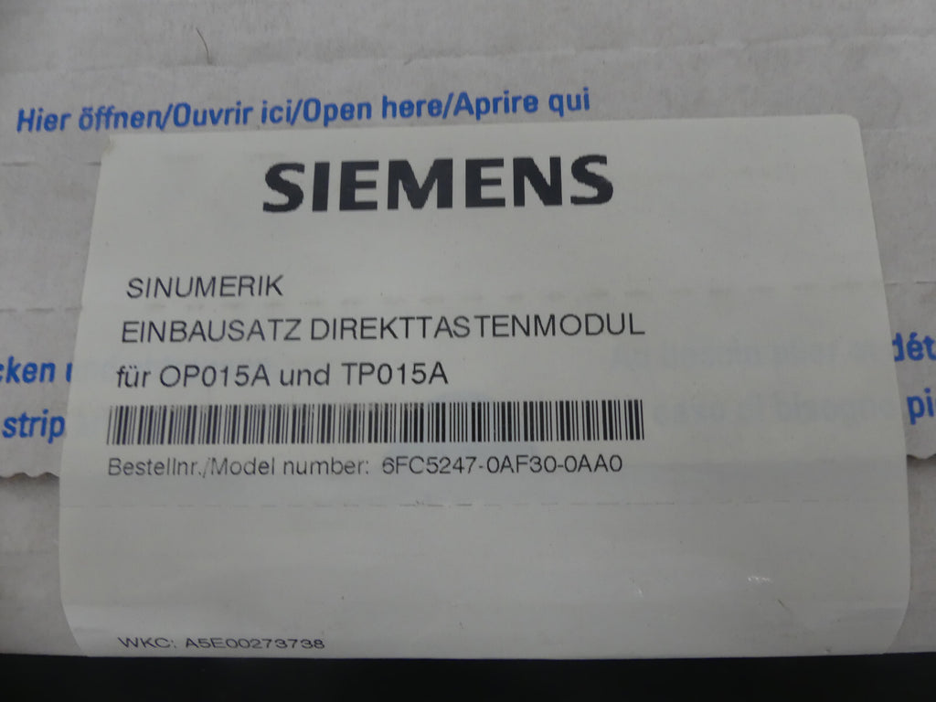Siemens Sinumerik Einbausatz Direkttastenmodul für OP015A und TP015A OVP