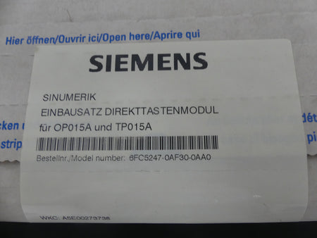 Siemens Sinumerik Einbausatz Direkttastenmodul für OP015A und TP015A OVP