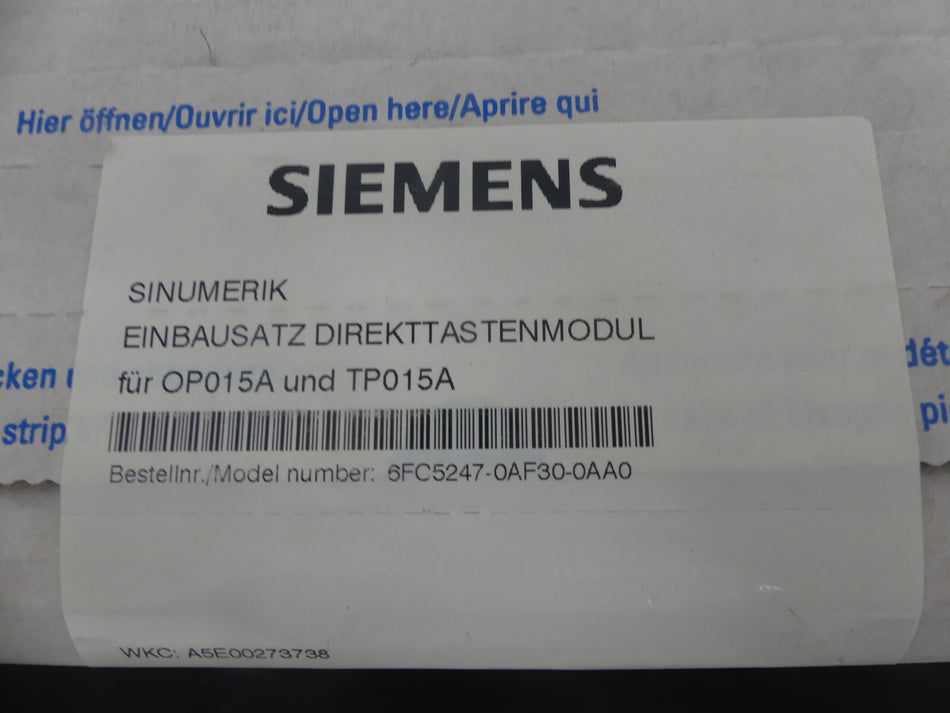 Siemens Sinumerik Einbausatz Direkttastenmodul für OP015A und TP015A OVP