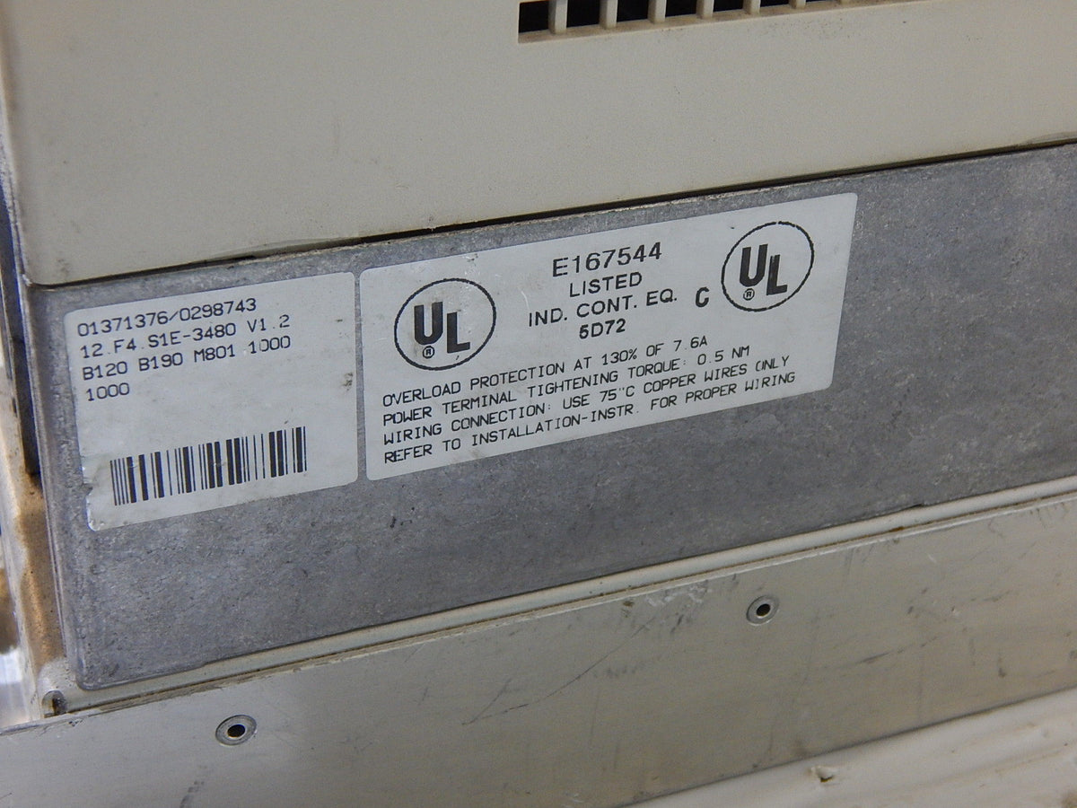 KEB F4 12.F4.S1E-3480/1.2 //12F4S1E348012 12.F4.S1E-3480  6,6kVA 4kW Used
