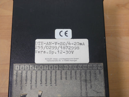 bühler DTE-AN-V-SO/4-20mA 255/0299/1872998