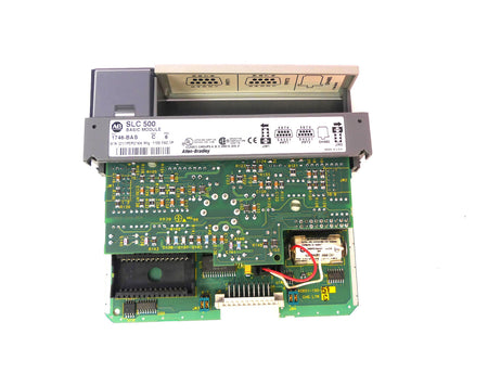 Allen Bradley SLC 500 1746-P4 + 9x 1746-BAS + 1x 1746-OBP16