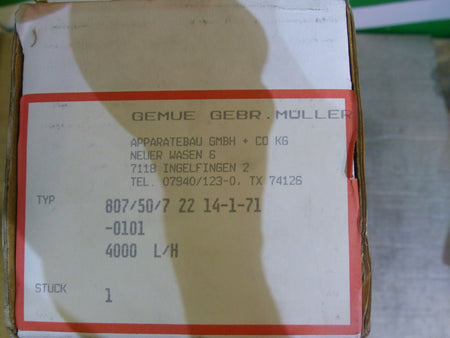 GEMÜ 807/50/7 22 14-1-71-0101 s. Bilder
