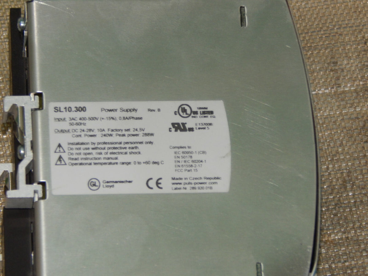  PULS SL 10 Power Supply SL10.300 DC 24-28v / 10 A used