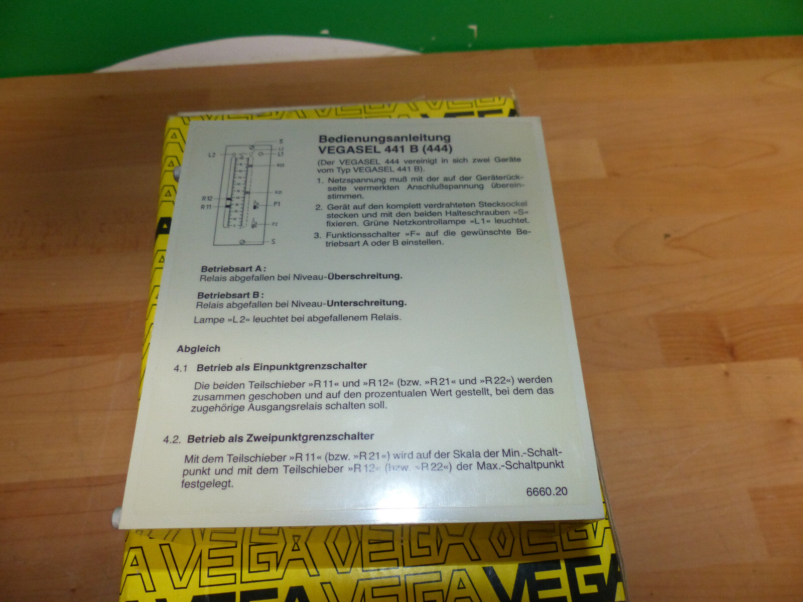 Vegasel 444 (441 B) VEGA Zusatzgrenzschalter s.Bilder