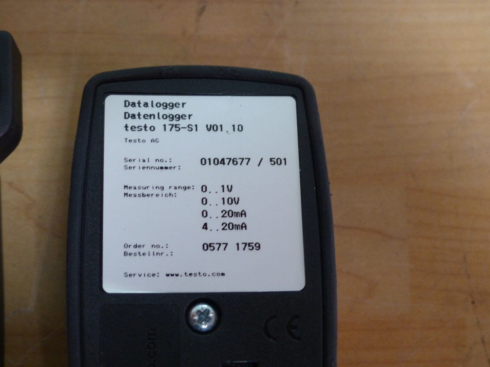 testo 175-s1 v01.10  datalogger used s.Bilder