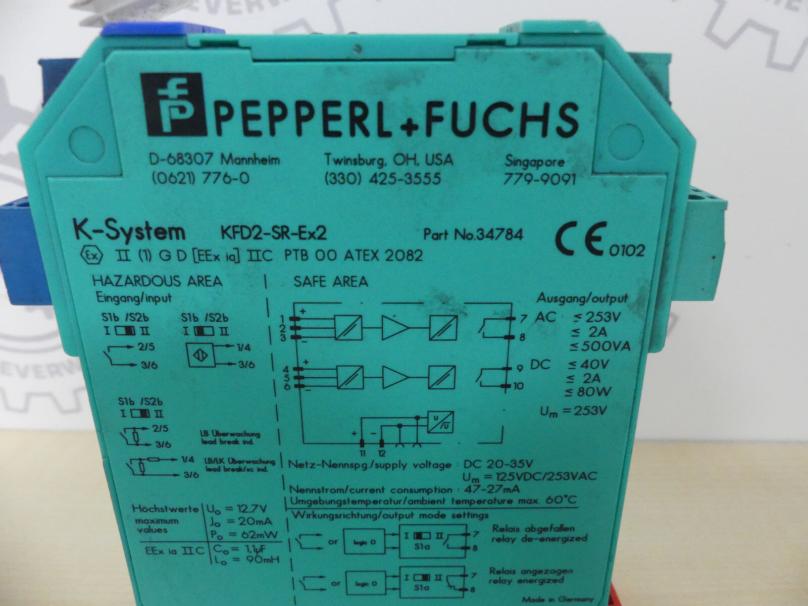 PEPPERL+FUCHS KFD2-SR-Ex2 34784