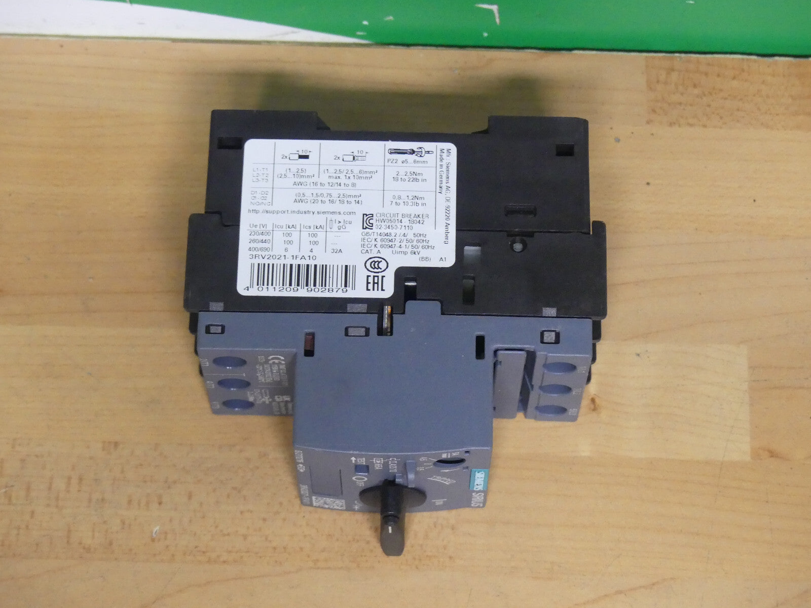 Siemens Sirius Leistungsschalter 3RV2021-1FA10