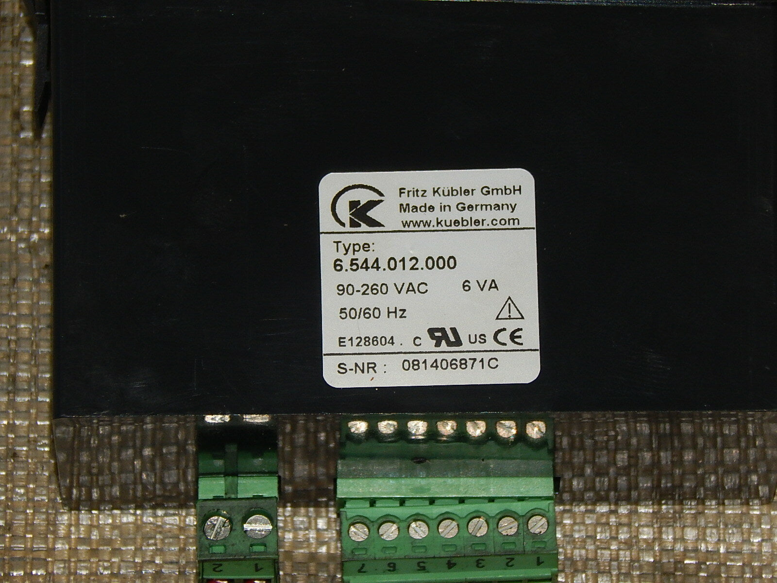 Kübler Zähler 6.544.012.000 used