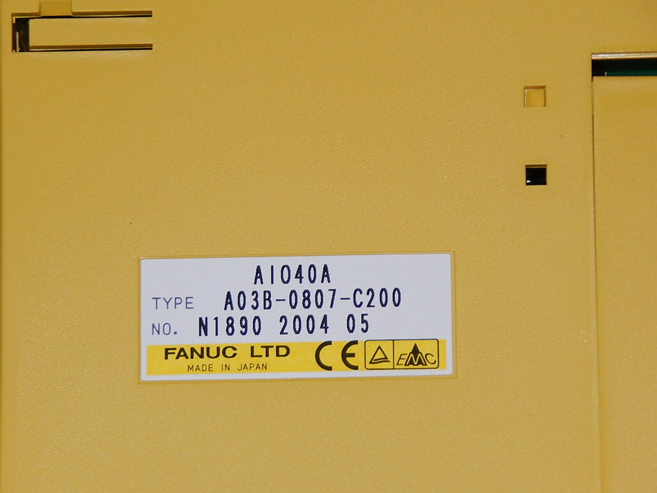  Fanuc AI040A  A03B-0807-C200 Input Output Module used