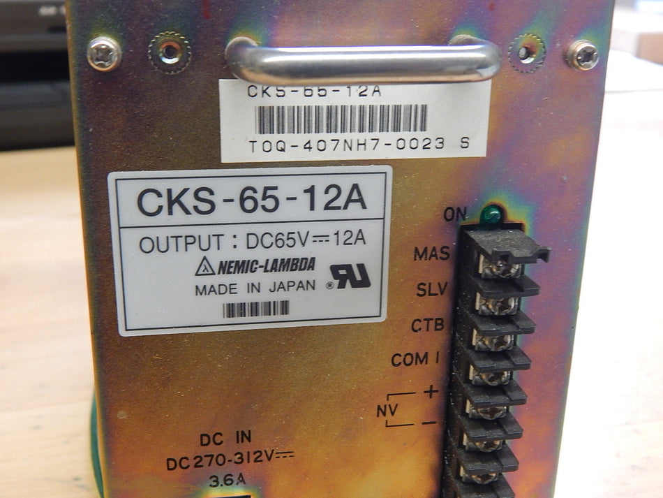 Nemic-Lambda CKS-65-12A  Power Supply.  Used