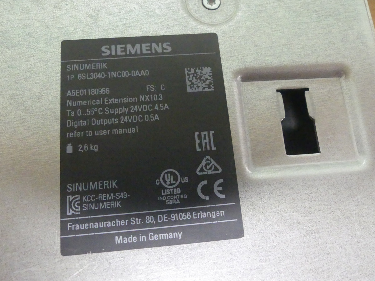 Siemens 6SL3040-1NC00-0AA0 Sinumerik Numerical Extension