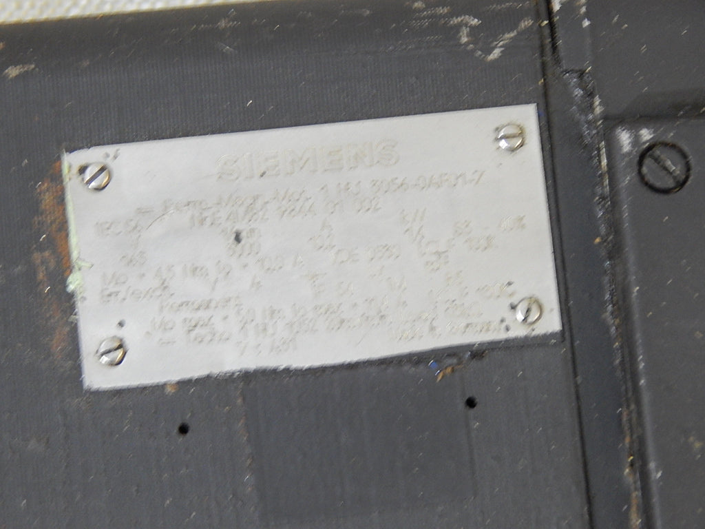 Siemens 3~Permanent Magnet Motor  1 HU3056-0AF01-Z  Used