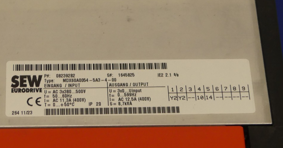 SEW MDX60A0054-5A3-4-00 + MC07B0055-5A3-4-00