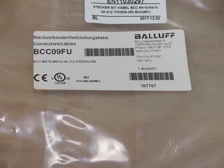 BALLUFF BCC09JU BCC M415-M415-3A-312-PX0534-050