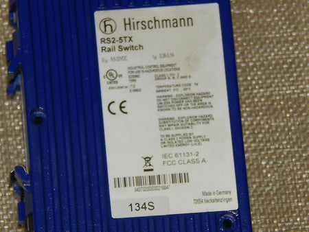  Hirschmann RS2-5TX Rail Switch used