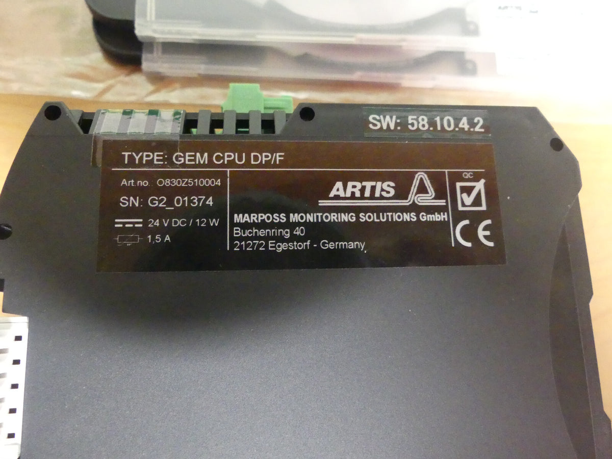 artis marposs genior modular gem cpu dp/f