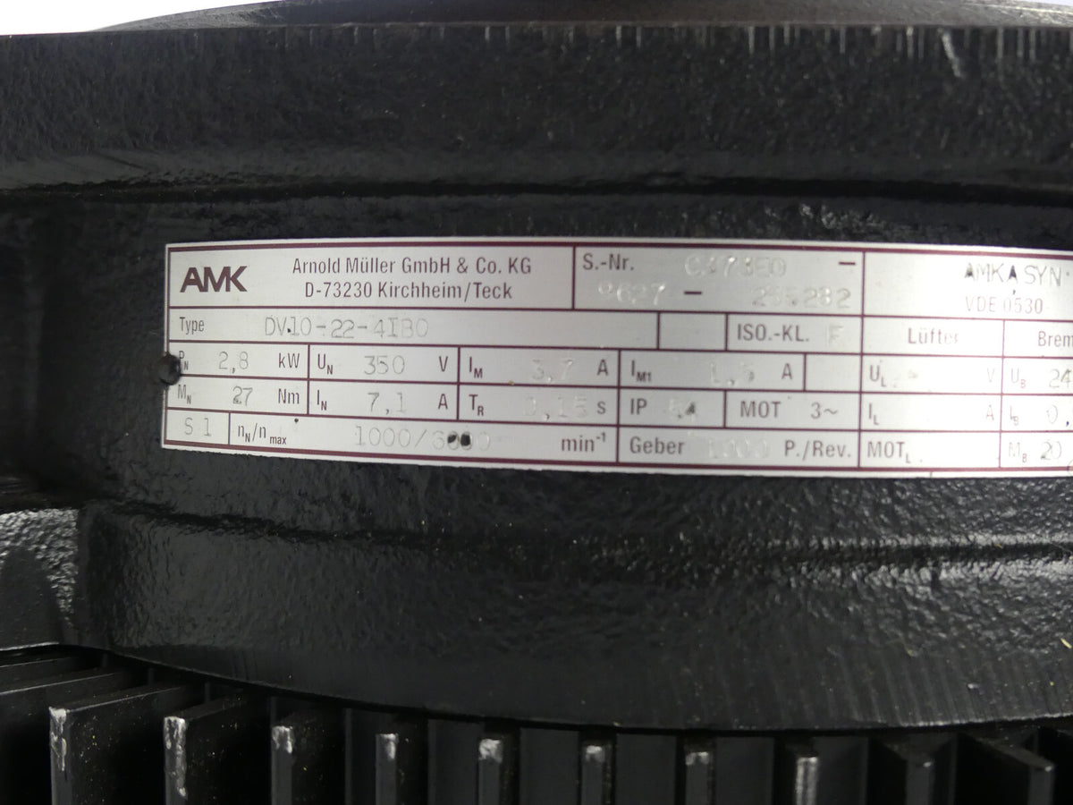 AMK DV10-22-4-IB0 Servomotor (stecker leicht beschädigt)