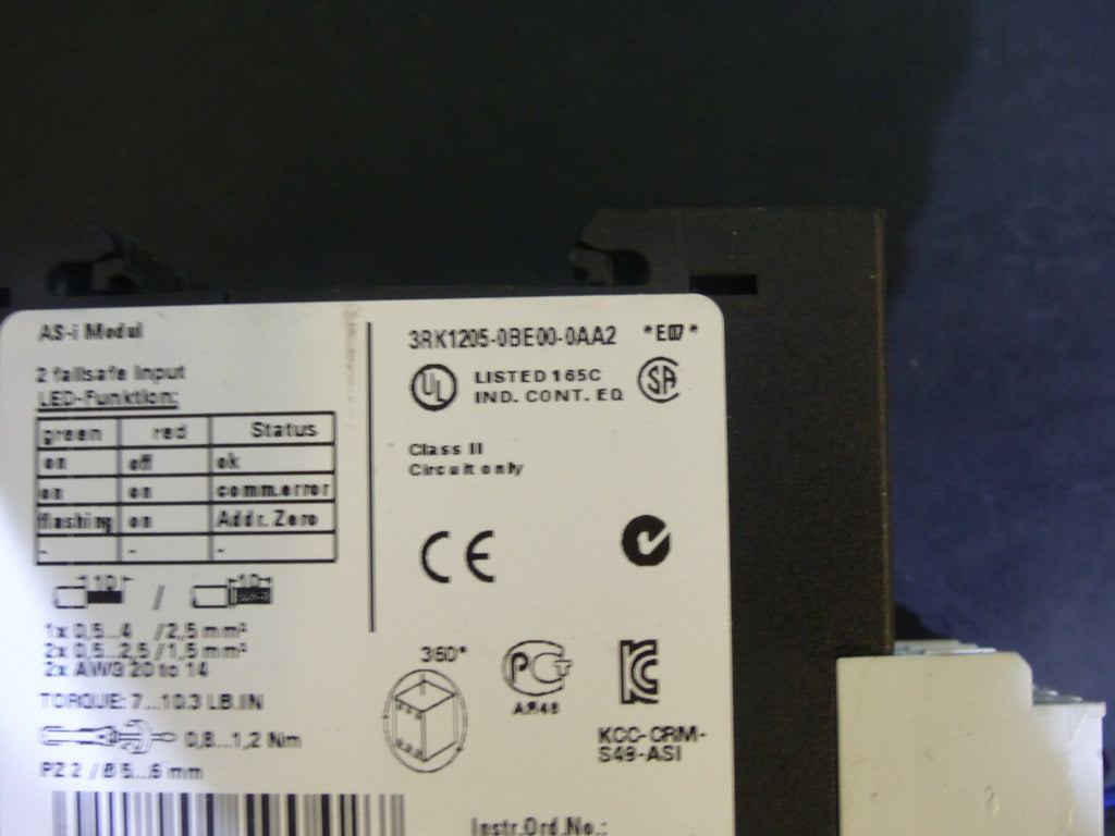 Siemens 3RK1205-0BE00-0AA2