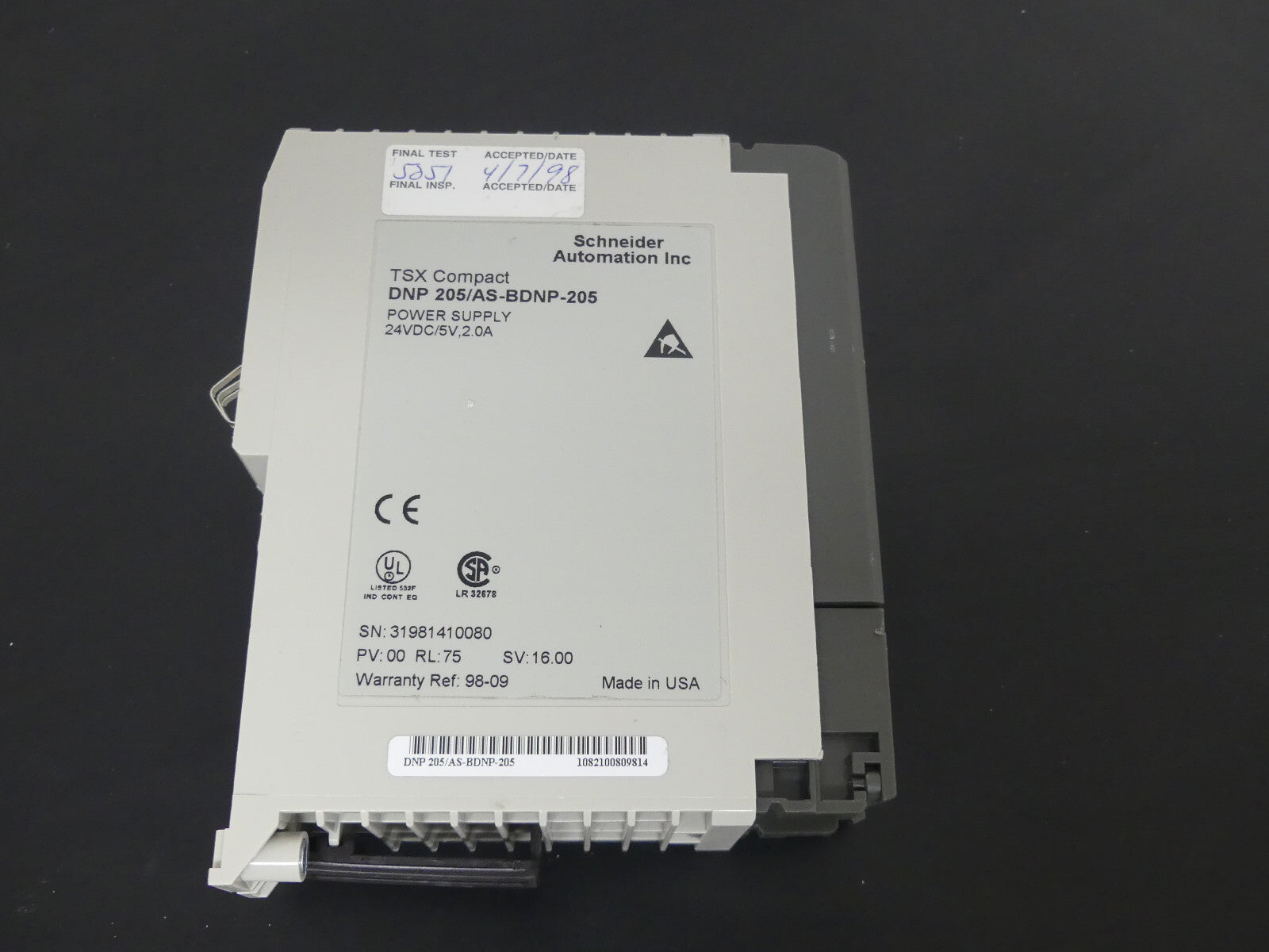 Schneider Automation TSX Compact DNP 205 / AS-BDNP-205