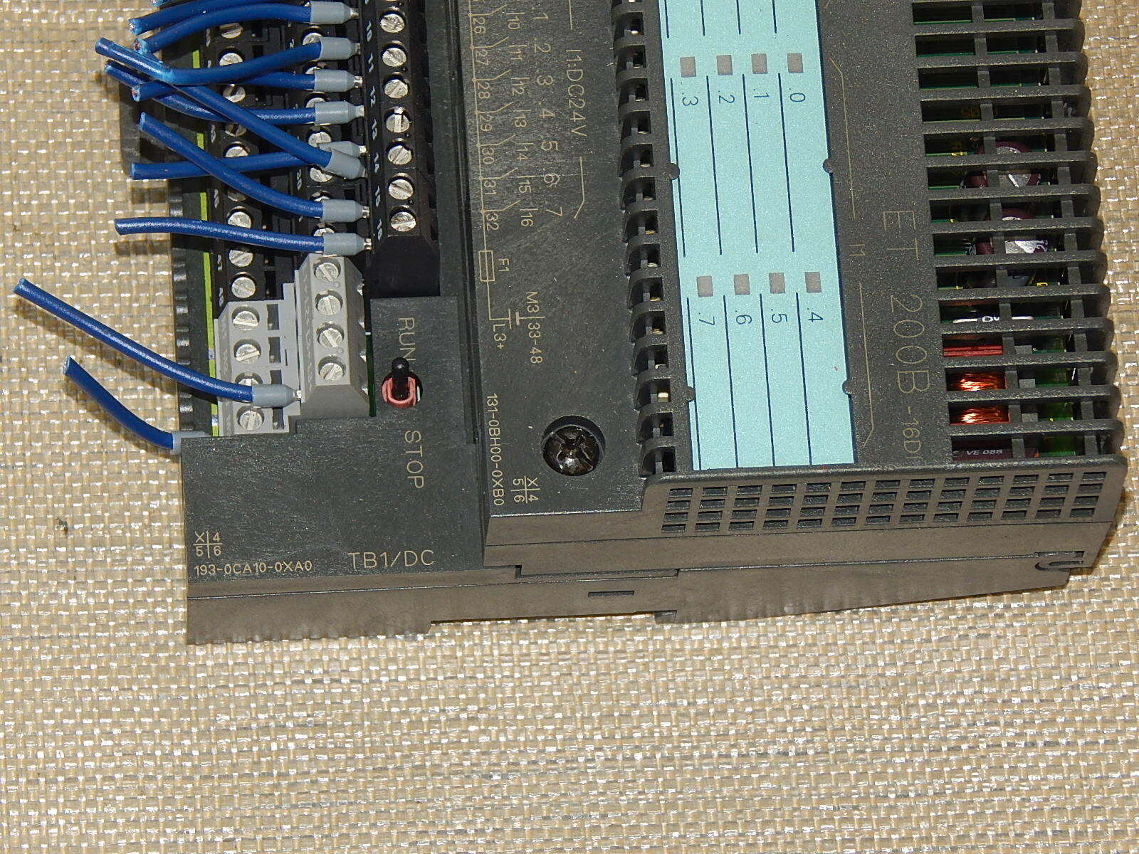 Siemens Simatic S7 6ES7131-0BH00-0XB0 + 6ES7193-0CA10-0XA0  used