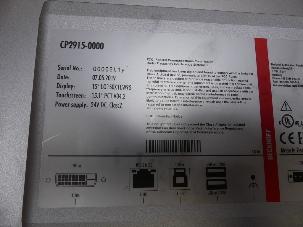 Beckhoff CP2915-0000