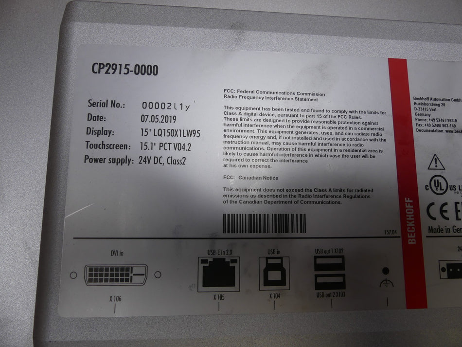 Beckhoff CP2915-0000