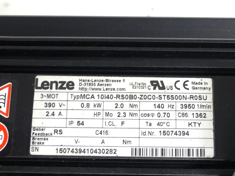 Lenze MCA 10I40-RS0B0-Z0C0-ST5S00N-R0SU (leicht beschädigt)