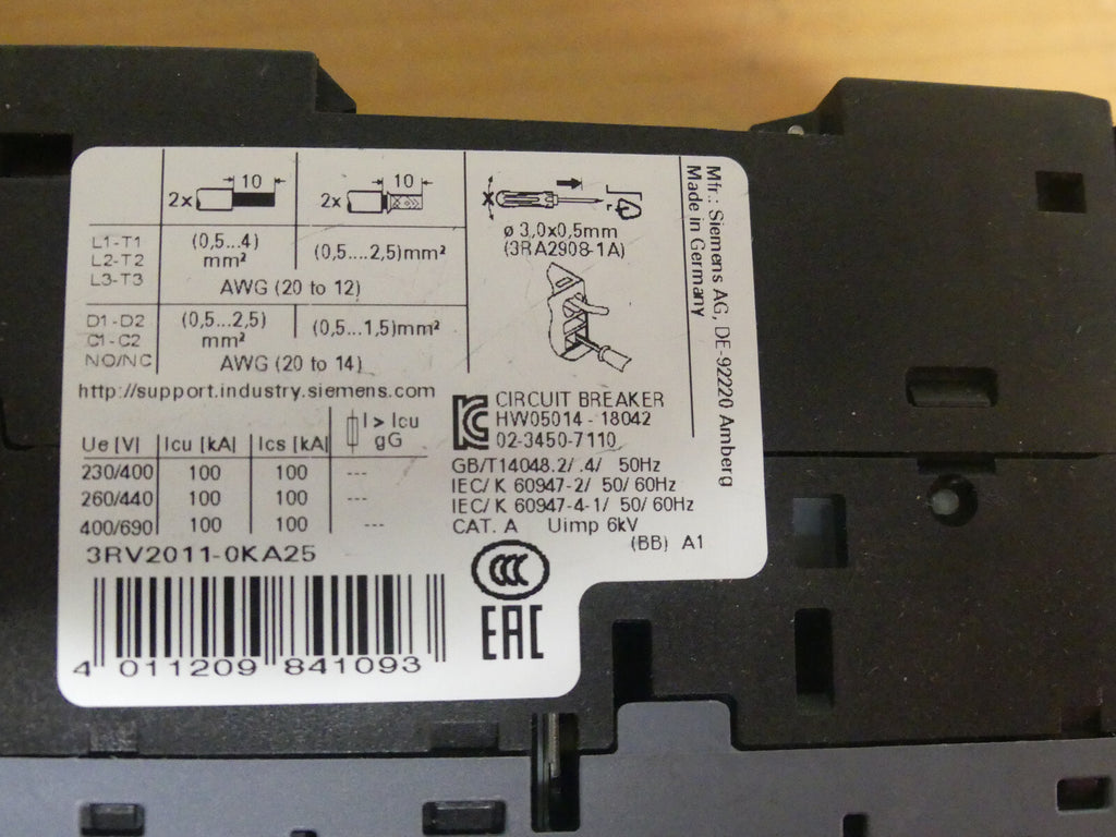 Siemens 3RV2011-0KA25