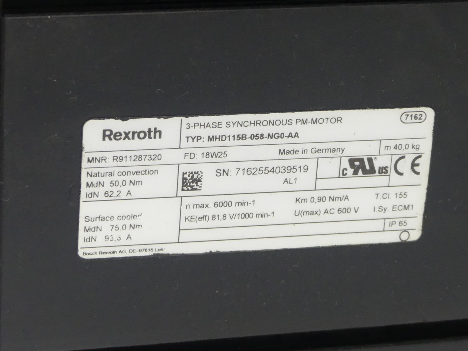 Rexroth  MHD115B-058-NG0-AA