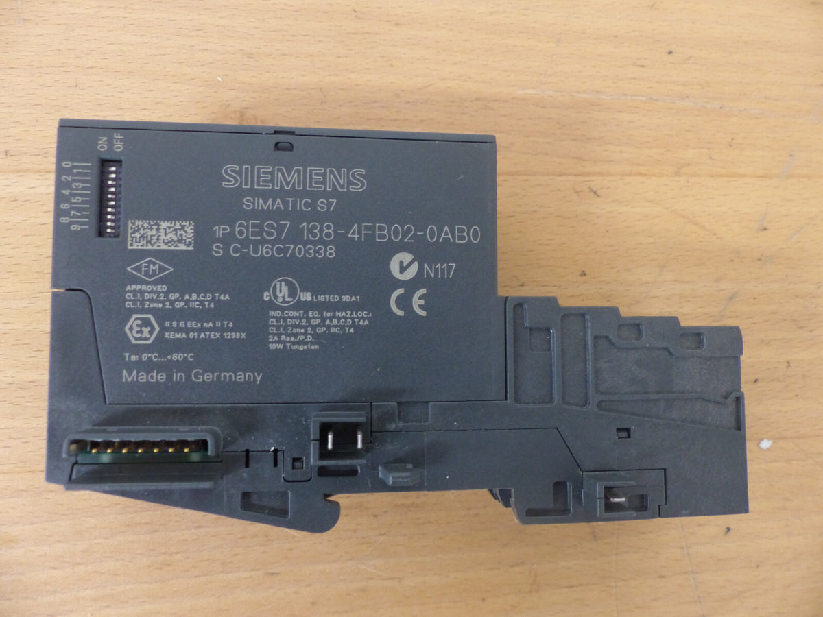 SIMENES SIMATIC S7 1P 6ES7 138-4FB02-0AB0