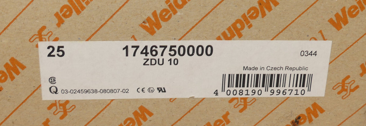 25x Weidmüller ZDU 10 ZDU10 1746750000