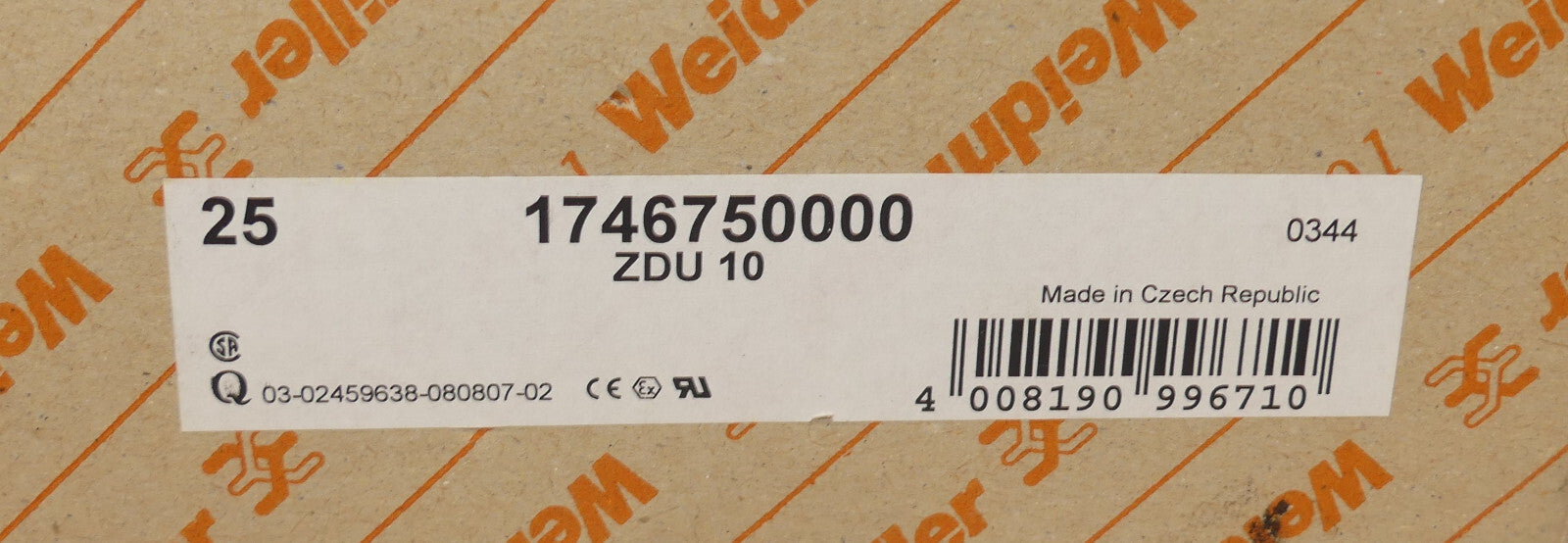 25x Weidmüller ZDU 10 ZDU10 1746750000