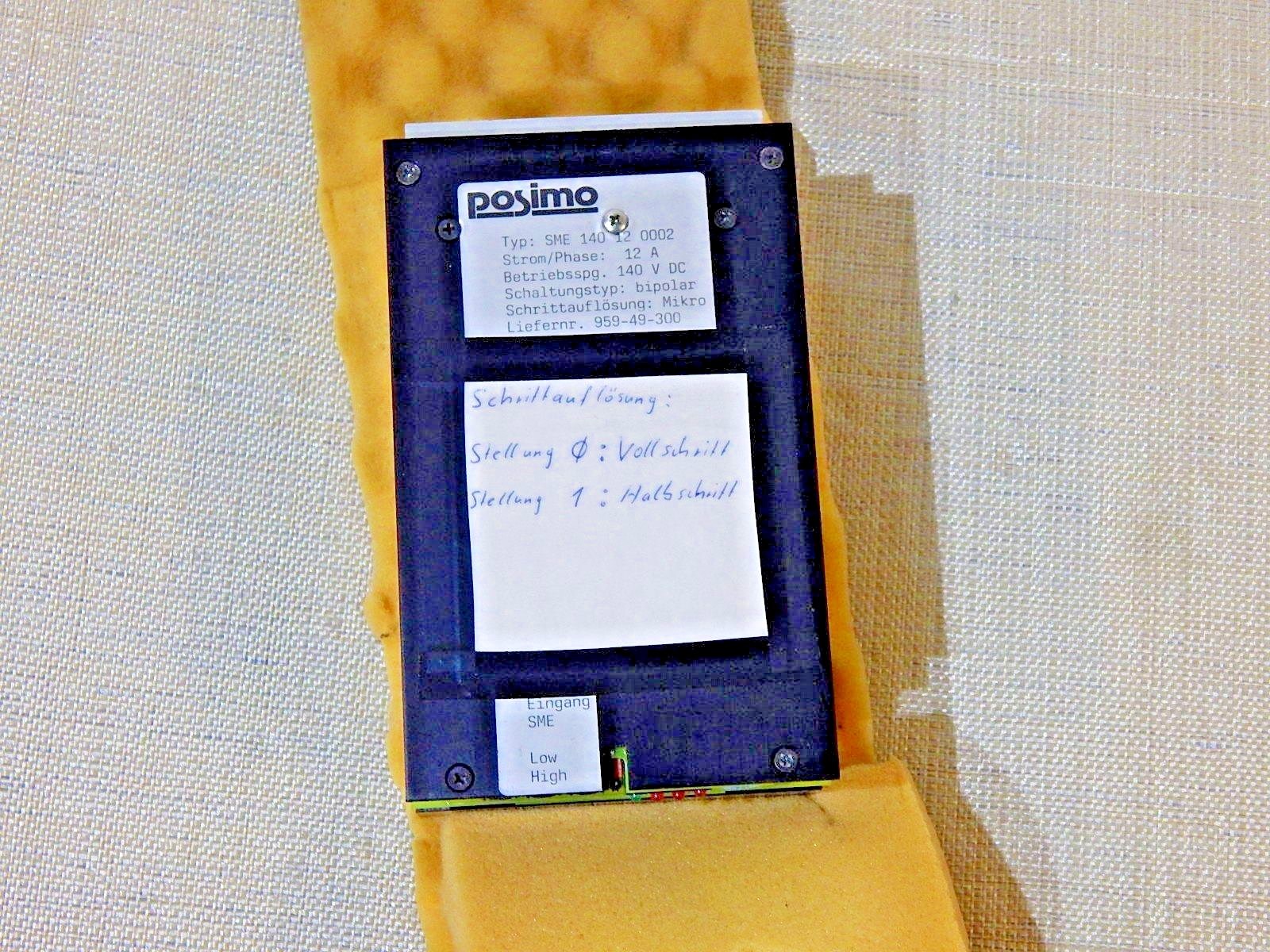 RW ELEKTRONIK POSIMO STEPPING SME 140 12 0002   12A 140 V DC  