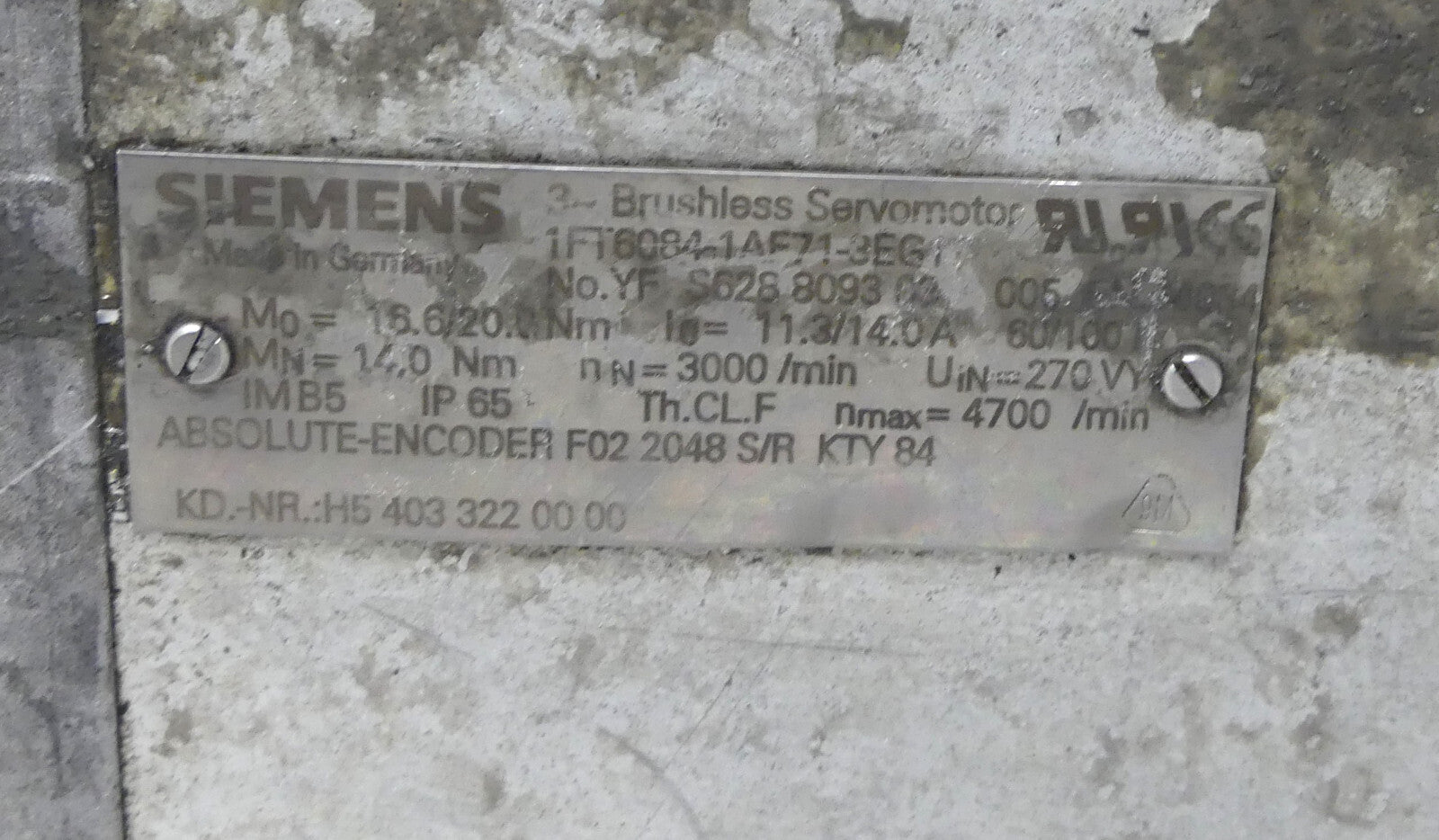 Siemens  1FT6084-1AF71-3EG1