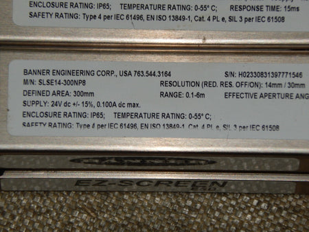Banner SLSE14-300NP8 + SLSR14-300NP8 s.Bilder