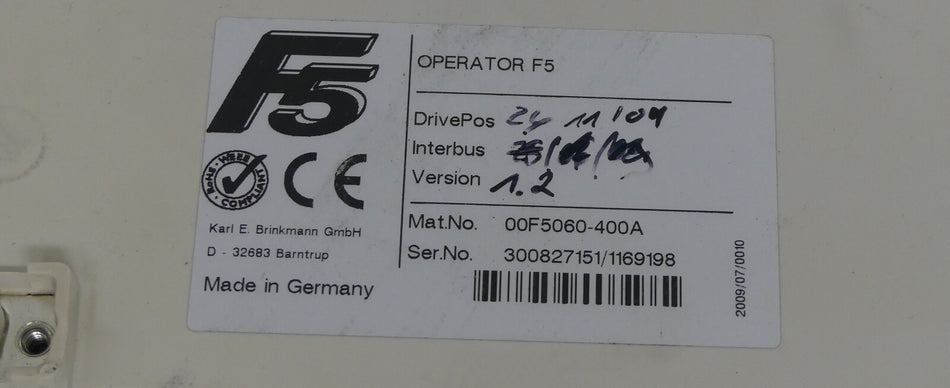 KEB OPERATOR F5 00F5060-400A
