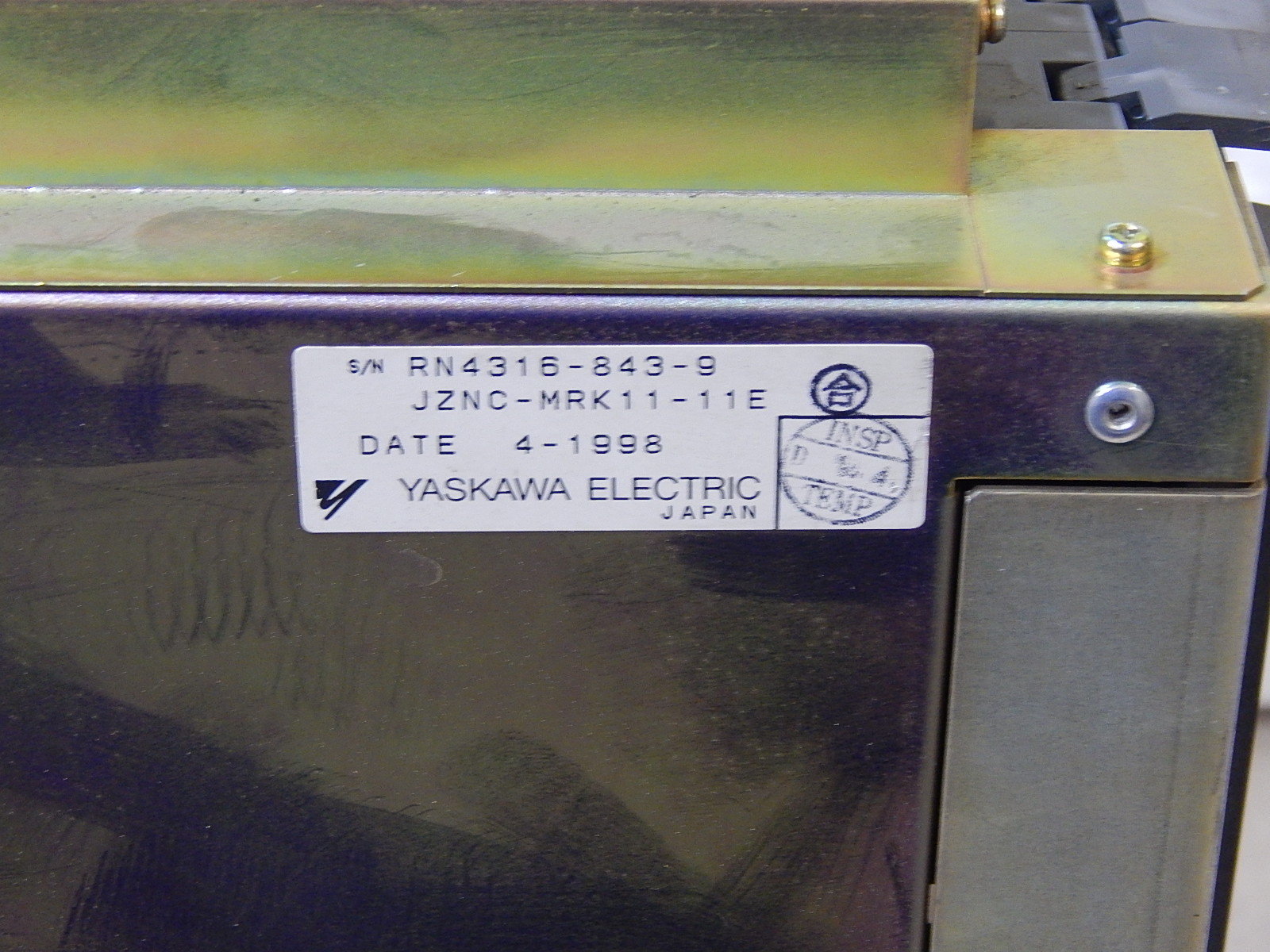 Yaskawa  JZNC-MRK11-11E  RACK  Used