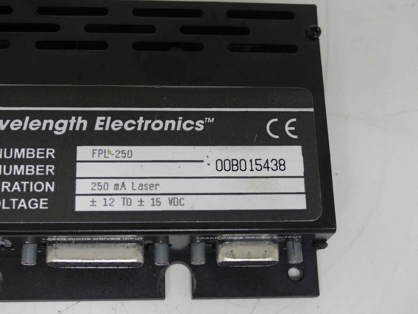 WAVELENGTH ELECTRONICS FPL-250