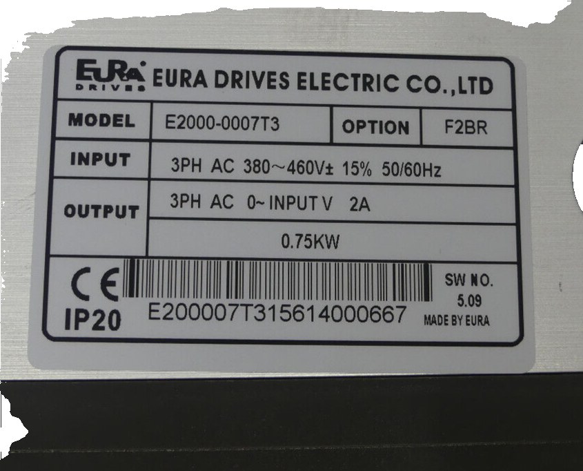 EURA DRIVES ELECTRIC E2000-0007T3