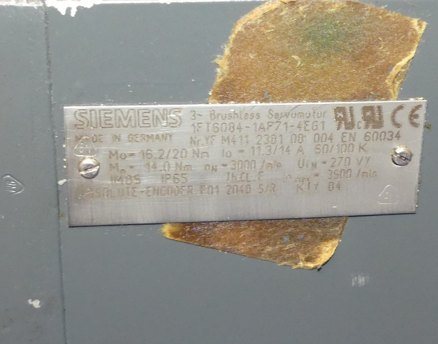 SIEMENS 1FT6084-1AF71-4EG1